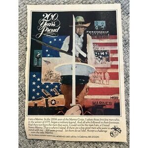 1975‎ U.S. Marines Ad - 200 Years Proud